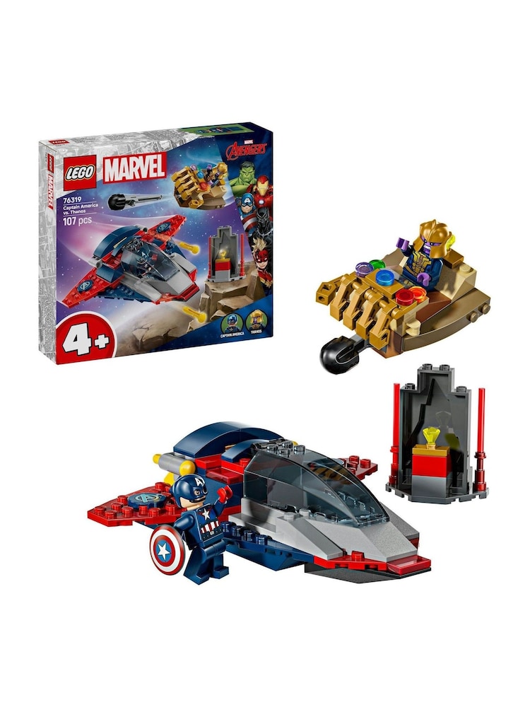 LEGO Marvel Captain America vs. Thanos Toy with 2 Minifigures 76319 - Image 1 of 8