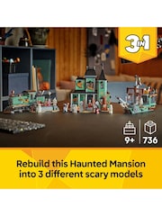 LEGO Creator 3-in-1 Haunted Mansion House Building Toy Rebuilds into a Ship or a Train Set 31167 - Image 3 of 8