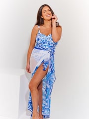 Seaspray Blue Olympia Pareo  Cover-Up - Image 1 of 4