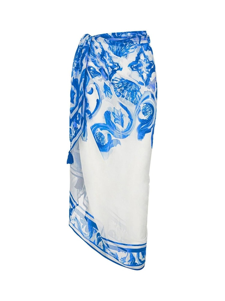 Seaspray Blue Olympia Pareo  Cover-Up - Image 4 of 4