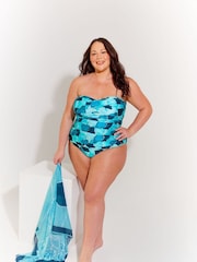 Seaspray Green Maui Twist-Bust Bandeau Swimsuit - Image 3 of 6