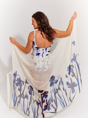 Seaspray Valkoinen Padstow Pareo Cover-Up - Kuva 2 / 4