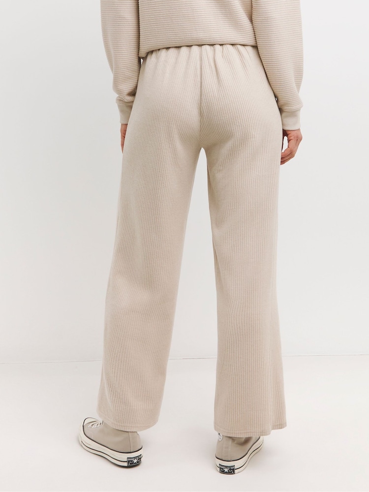 JD Williams Natural Soft Touch Wide Leg Joggers - Image 2 of 4