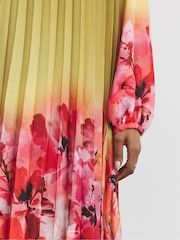 Joanna Hope Green Pleated Shift Dress - Image 4 of 4