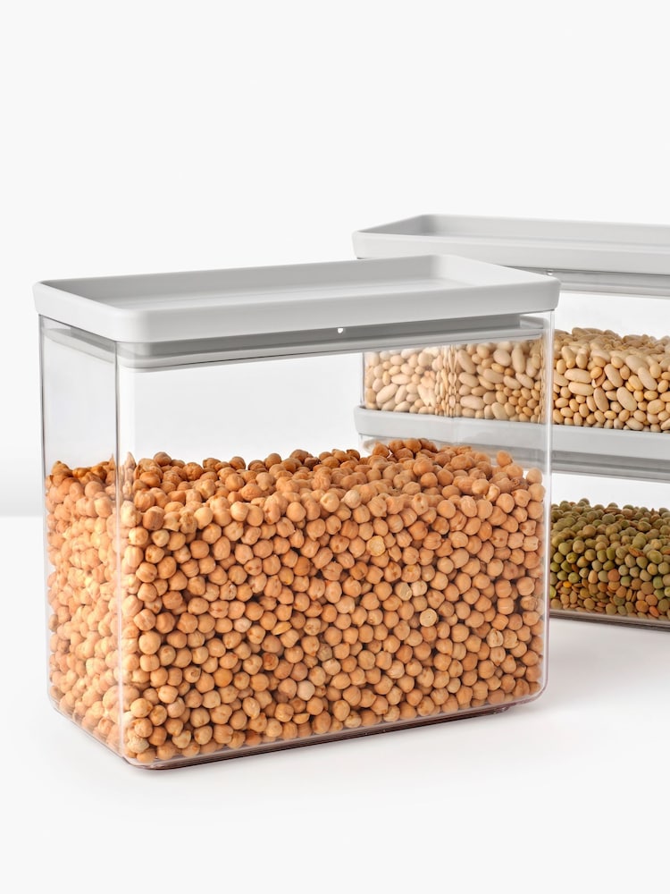 Brabantia Set of 3 Light Grey Tasty + Stackable Canisters - Image 5 of 5