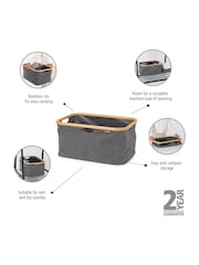 Brabantia Pepper Black Foldable Laundry Basket - Image 3 of 6