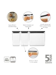 Brabantia Set of 3 Dark Grey Tasty + Stackable Canisters - Image 2 of 5