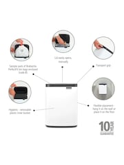 Brabantia White Bo Waste Bin - Image 2 of 6