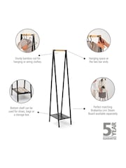 Brabantia Black Linn Clothes Compact Rack - Image 2 of 6