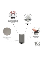 Brabantia Mineral Concrete Grey NewIcon Pedal Bin - Image 2 of 4