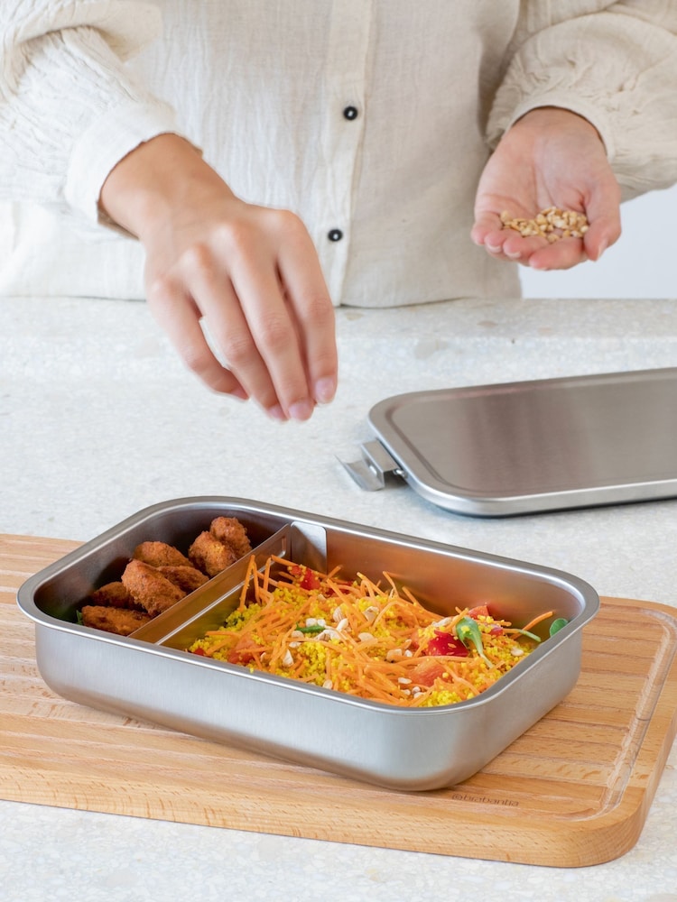 Brabantia Matt Steel Make & Take Lunch Box Stainless Steel - Image 1 of 6
