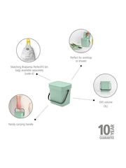 Brabantia Jade Green Sort & Go Waste Bin - Image 2 of 6