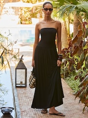 Ro&Zo Black Petite Black Jersey Bandeau Dress - Image 1 of 6