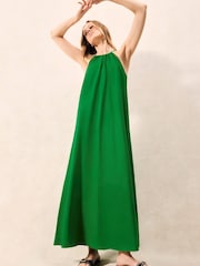Ro&Zo Green Blend Tie Detail Maxi Dress - Image 1 of 4