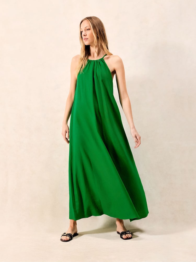 Ro&Zo Green Blend Tie Detail Maxi Dress - Image 2 of 4