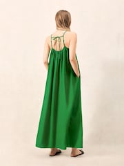 Ro&Zo Green Blend Tie Detail Maxi Dress - Image 3 of 4