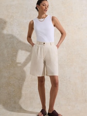 Ro&Zo Natural Blend Bermuda Shorts - Image 1 of 5