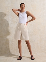 Ro&Zo Natural Blend Bermuda Shorts - Image 5 of 5