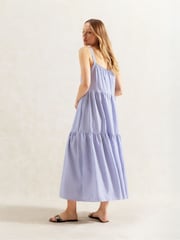 Ro&Zo Blue Stripe Tiered Dress - Image 2 of 4