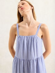 Ro&Zo Blue Stripe Tiered Dress - Image 3 of 4