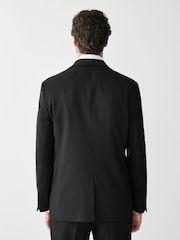 Black Tailored Fit Textured Suit Jacket - Image 3 of 10
