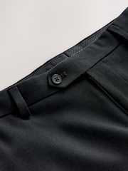 Black Tailored Fit Textured Suit Trousers - Image 9 of 10