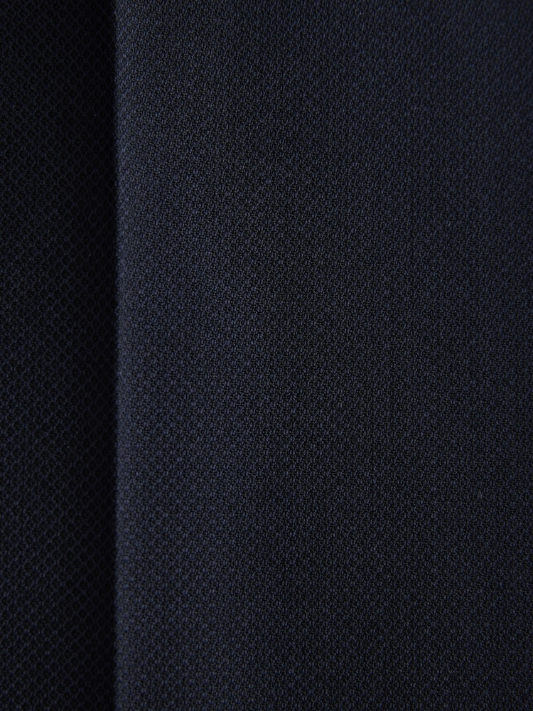 Navy Blue Tailored Fit Textured Suit Trousers - Image 10 of 10