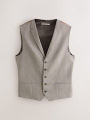 Neutral Contrast Fabric Detail Suit Waistcoat - Image 5 of 9