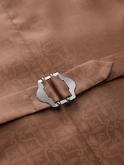 Neutral Contrast Fabric Detail Suit Waistcoat - Image 7 of 9