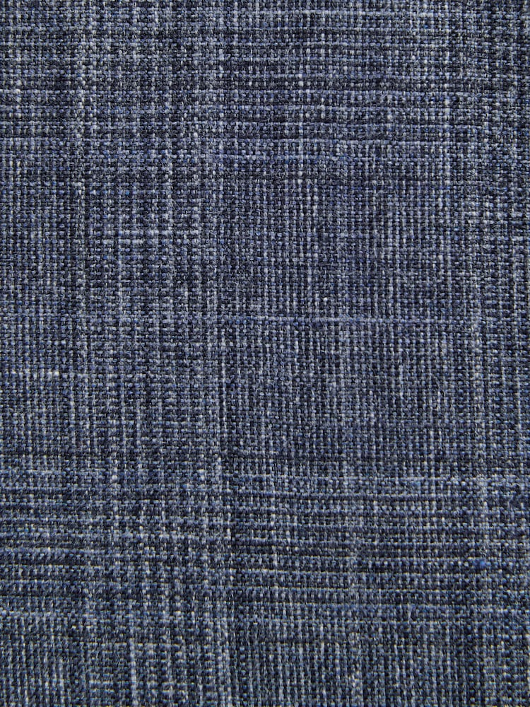 Navy Blue Trimmed Check Suit Waistcoat - Image 11 of 11 Navy Blue Trimmed Check Suit Waistcoat - Image 11 of 11