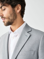 Grey Skinny Fit Textured Suit Jacket - Image 5 of 9