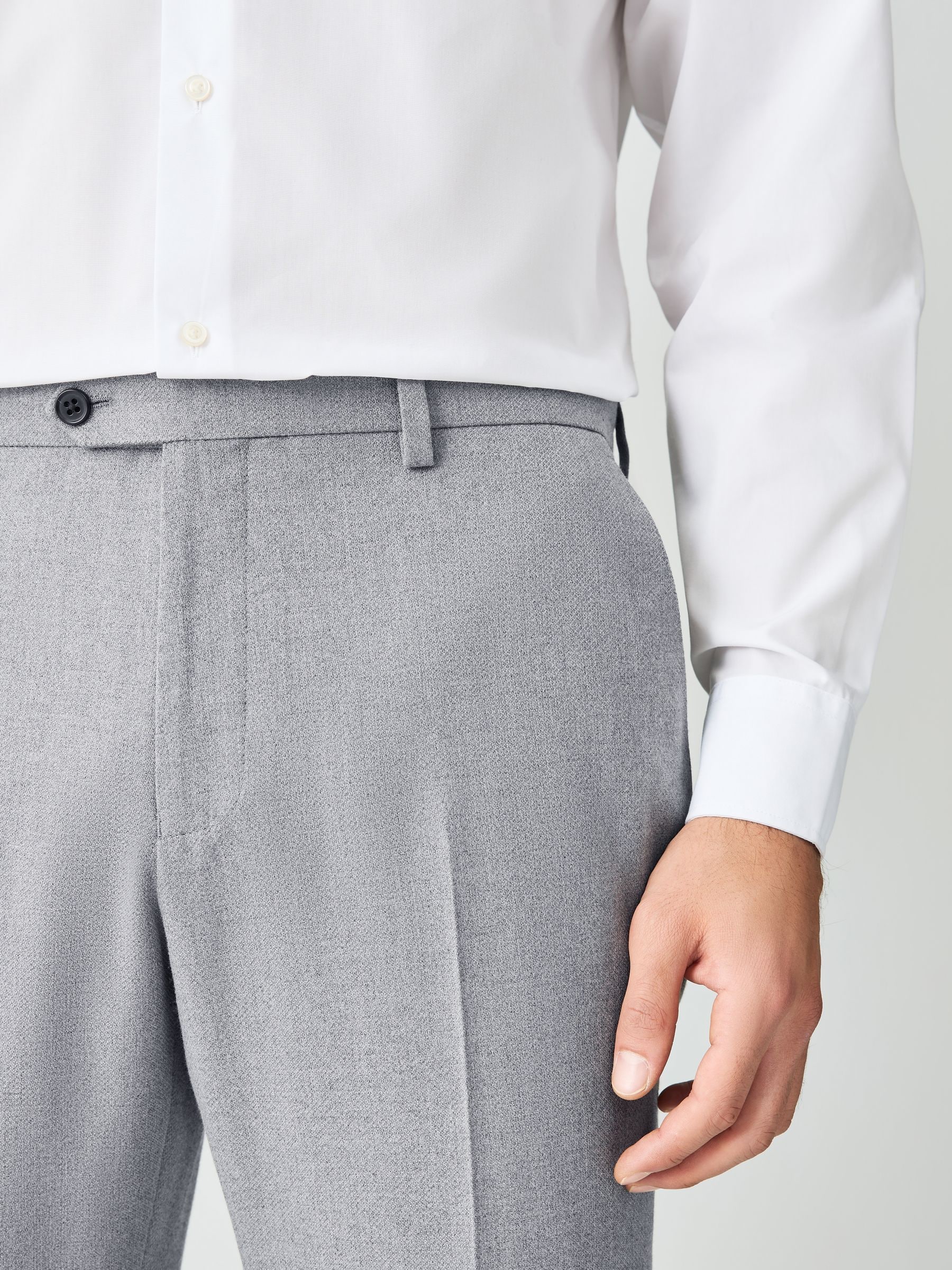 Buy Grey Skinny Fit Textured Suit Trousers from Next USA