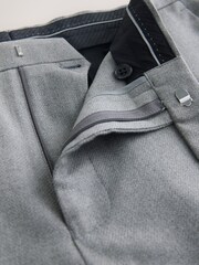 Grey Skinny Fit Textured Suit Trousers - Image 8 of 10