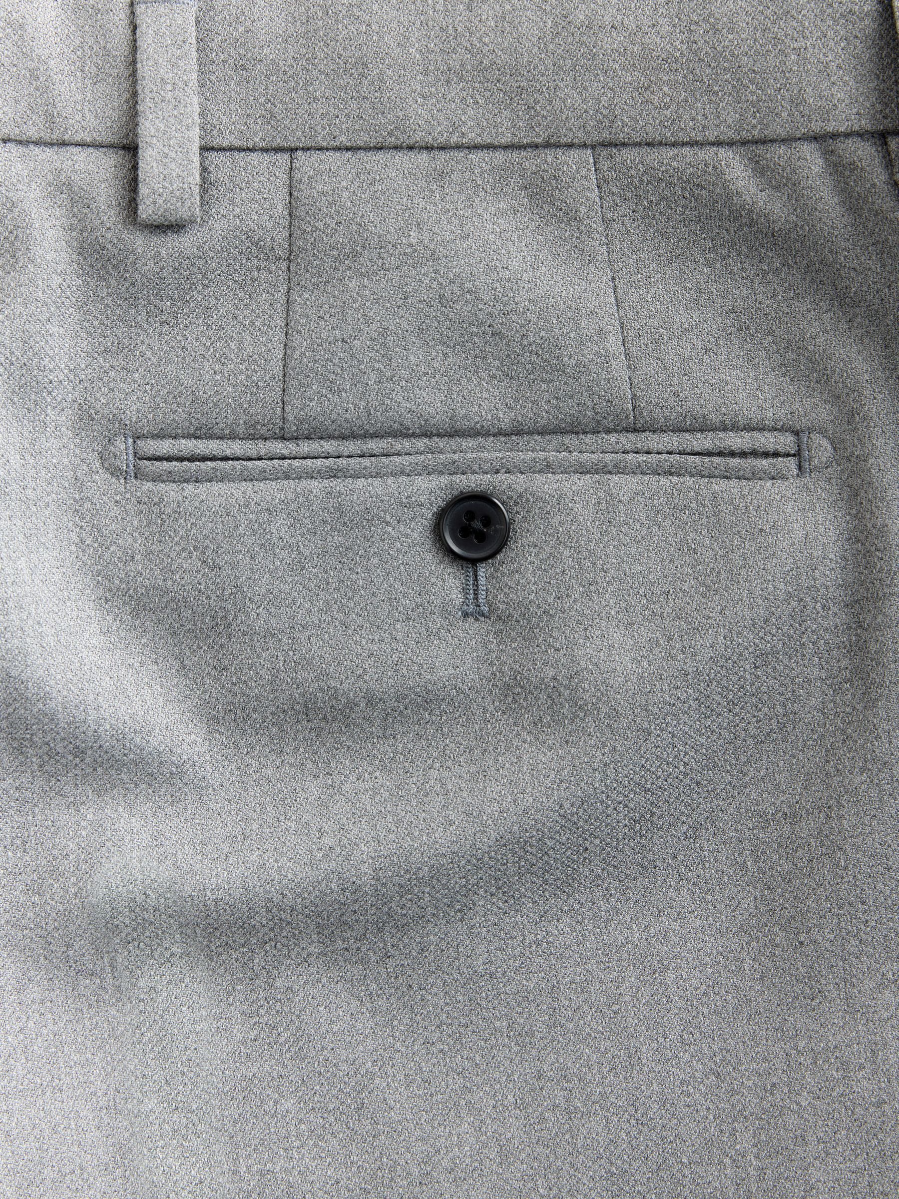 NTRUL BASIC TROUSERS GRAY 3 モード　スラックス Buy Grey Tailored Fit Textured Suit Trousers from Next USA