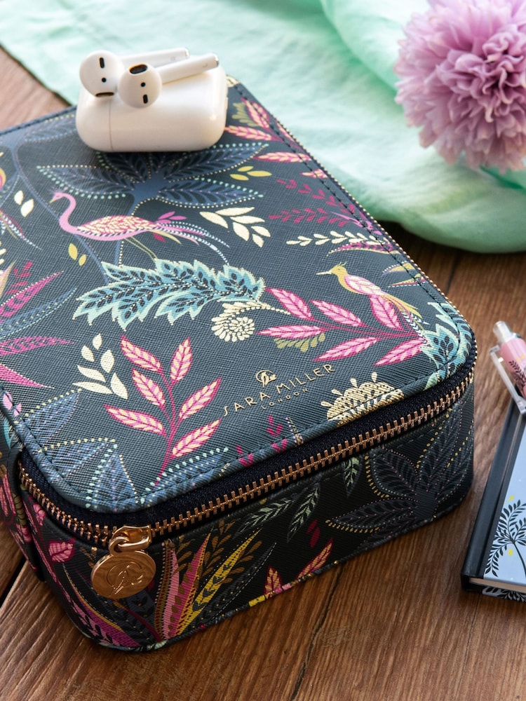 Sara Miller Navy Blue Savannah Tech Cable Organiser Carry Case - Image 1 of 5