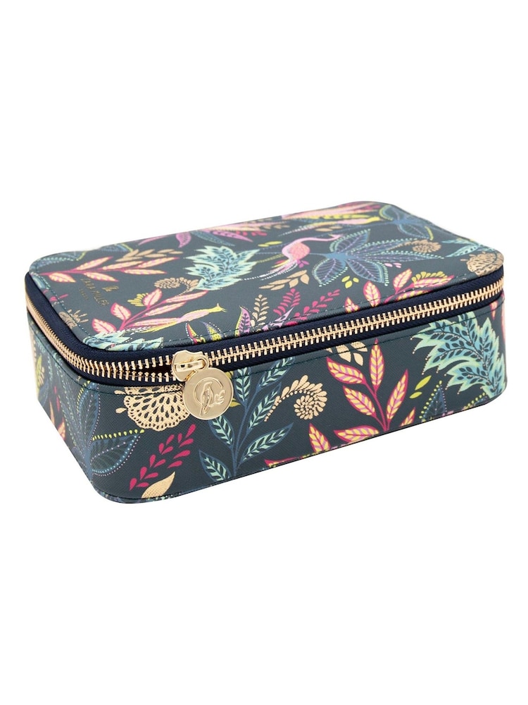 Sara Miller Navy Blue Savannah Tech Cable Organiser Carry Case - Image 2 of 5