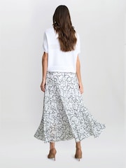 Gina Bacconi Jasmina Pleated White Maxi Skirt - Image 5 of 5