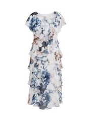 Gina Bacconi Jocelyn Tier White Dress - Image 5 of 5