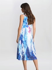 Gina Bacconi Blue Camila Floral Print Dress - Image 2 of 5