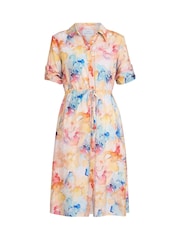 Gina Bacconi Orange Aubree Shirt Dress - Bild 4 von 6