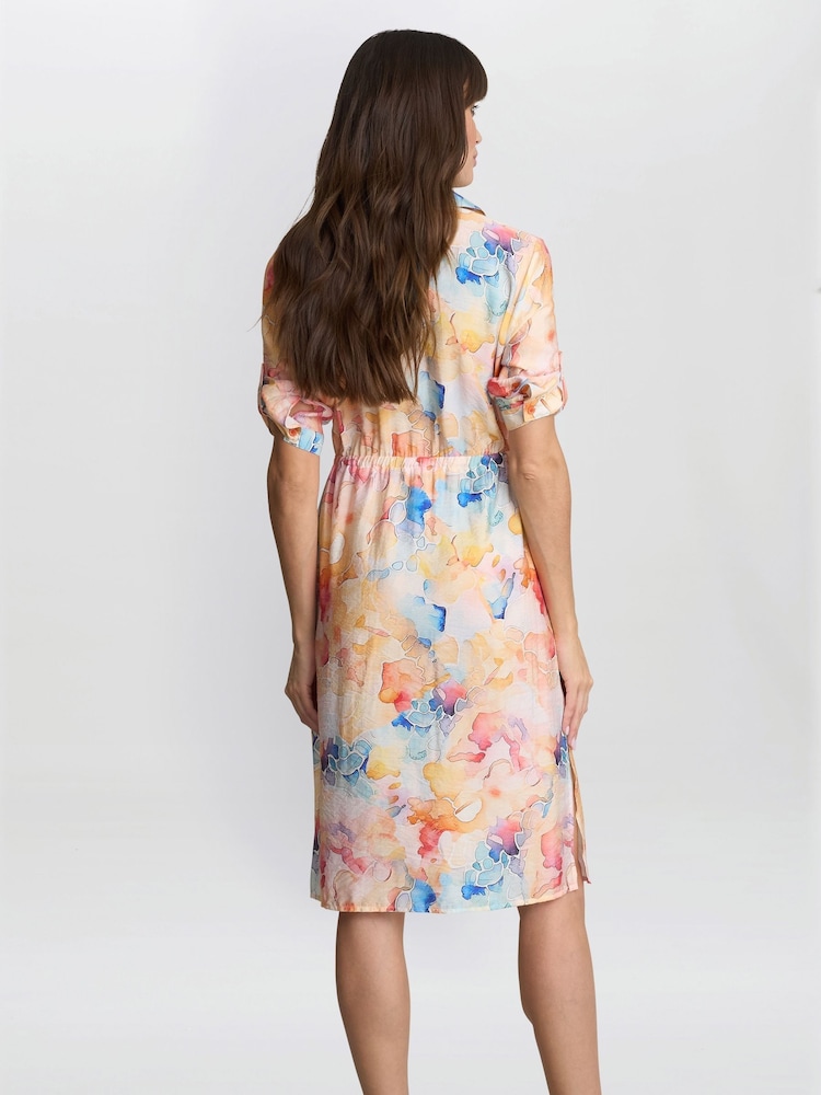Gina Bacconi Orange Aubree Shirt Dress - Bild 6 von 6