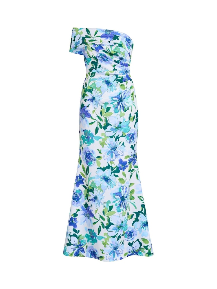 Gina Bacconi Blue Josie Printed Maxi Dress - Image 7 of 7