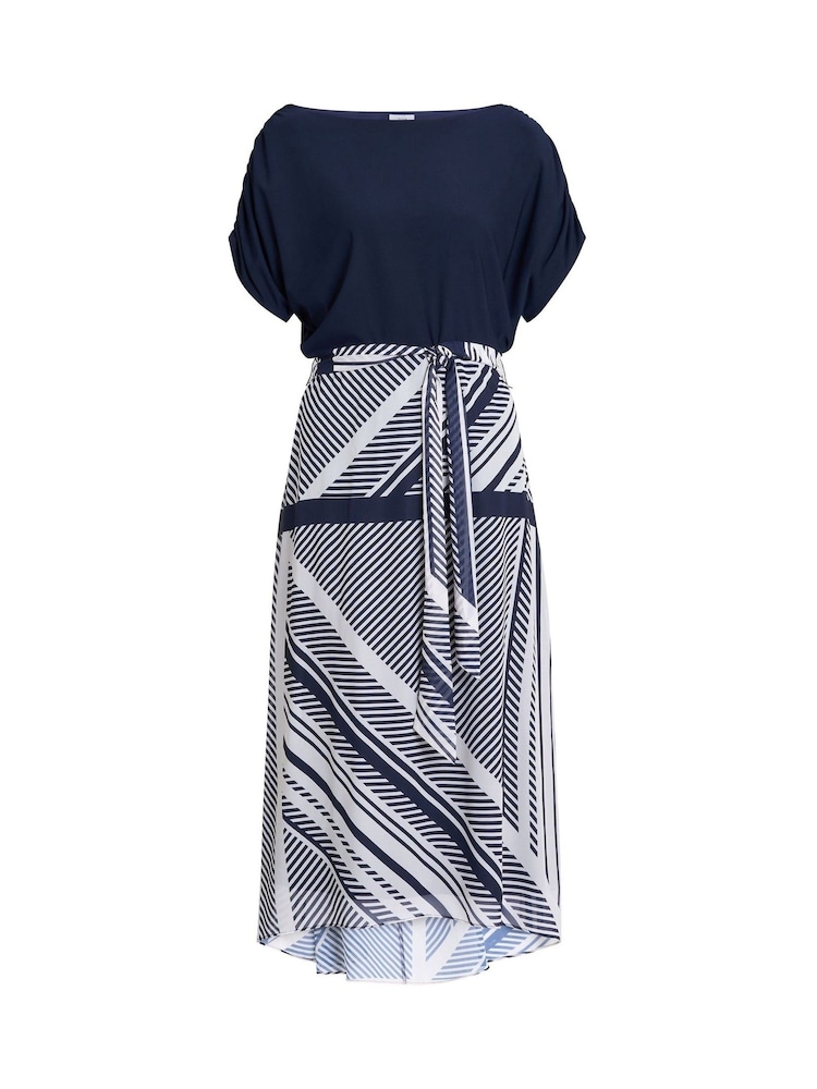 Gina Bacconi Blue Brooke Stripe Dress - Imagen 5 de 5 Gina Bacconi Blue Brooke Stripe Dress - Imagen 5 de 5