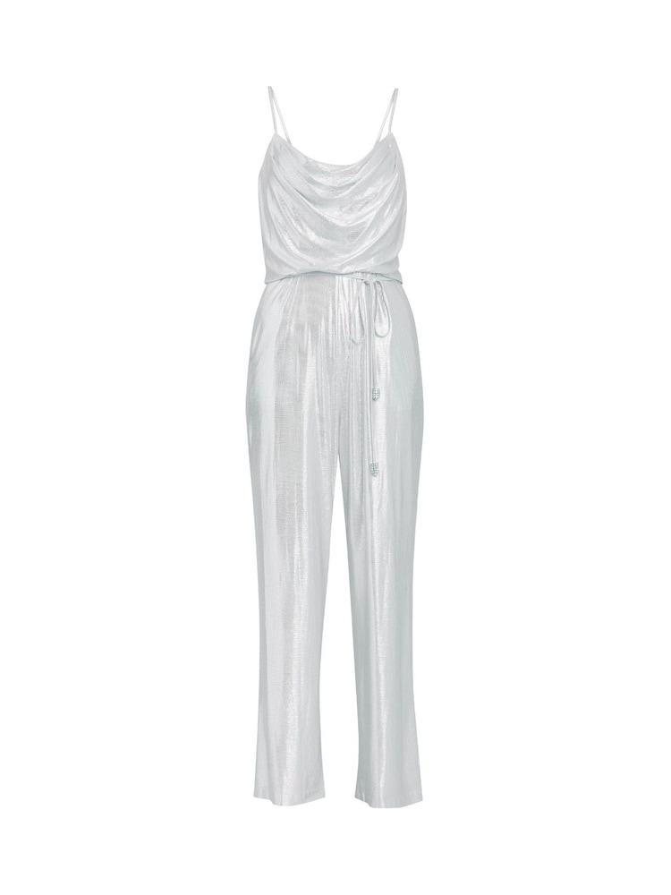 Gina Bacconi Metallic Martina Foil Jumpsuit - Imagen 7 de 7