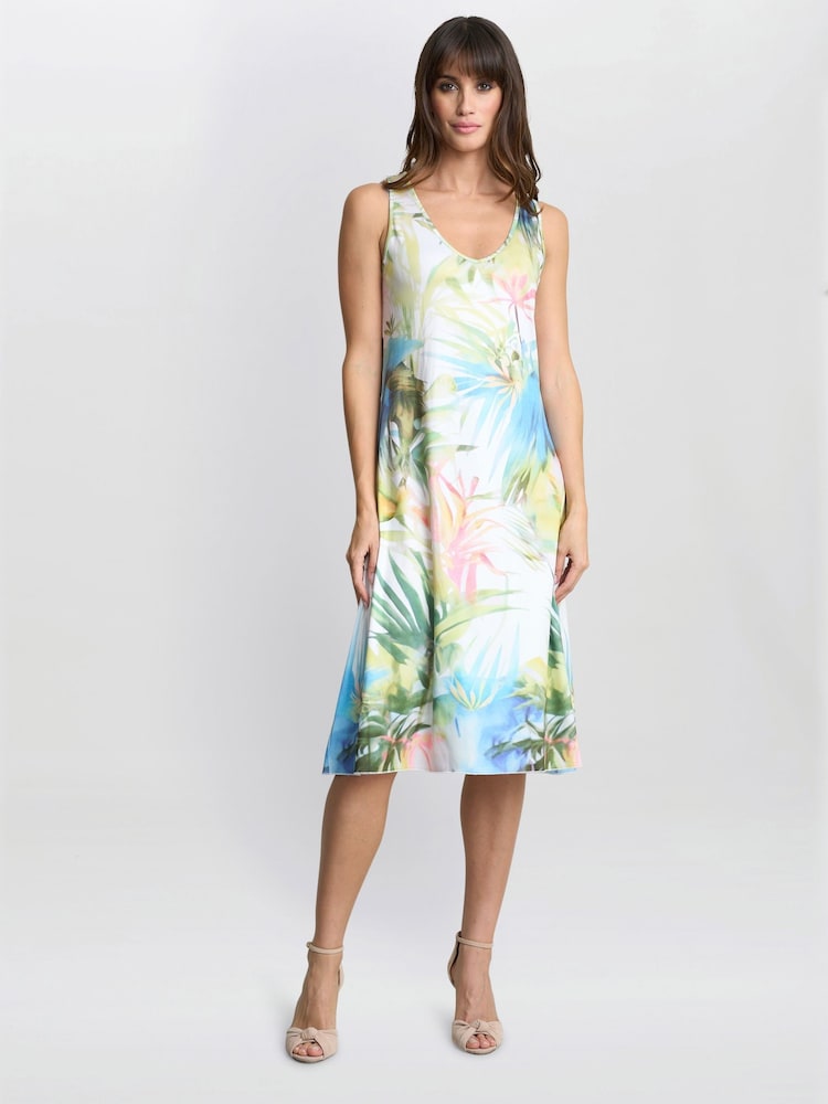 Gina Bacconi Green Emilia Double layer Dress - Imagen 2 de 5 Gina Bacconi Green Emilia Double layer Dress - Imagen 2 de 5