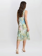 Gina Bacconi Green Emilia Double layer Dress - Image 5 of 5