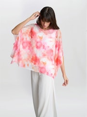 Gina Bacconi Pink Evie Capped Sleeve Top - Image 4 of 7