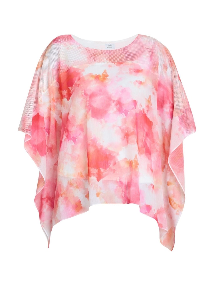 Gina Bacconi Pink Evie Capped Sleeve Top - Image 7 of 7