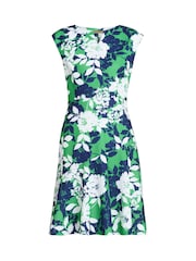 Green Gracey Floral Print Cap-Sleeve Dress - Image 5 of 5
