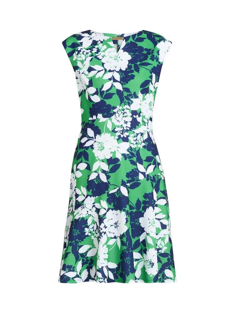 Green Gracey Floral Print Cap-Sleeve Dress - Imagen 5 de 5 Green Gracey Floral Print Cap-Sleeve Dress - Imagen 5 de 5